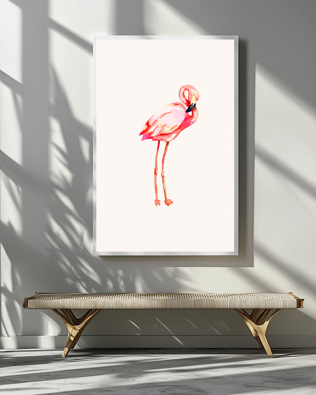 Pink Flamingo Poster