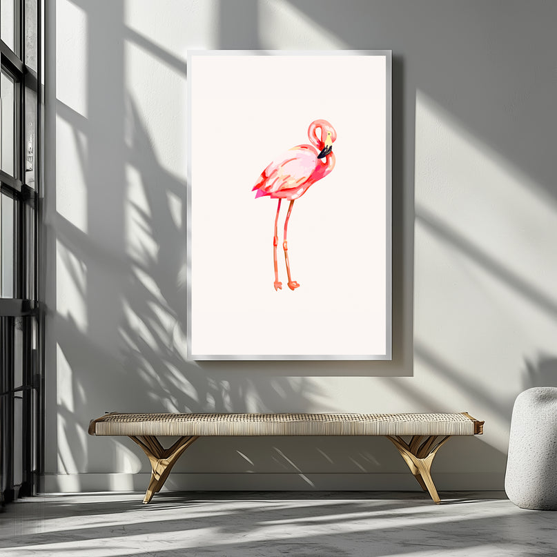 Pink Flamingo Poster