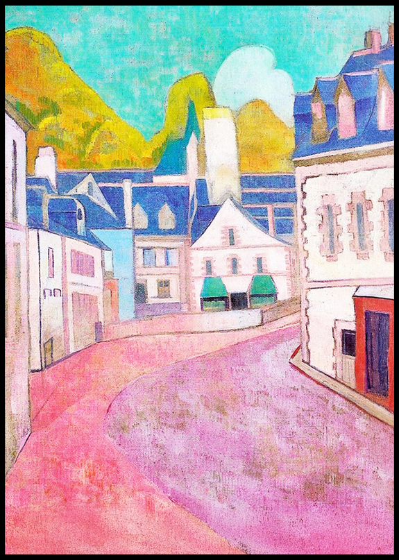 Émile Bernard - Pink Street in Pont Aven