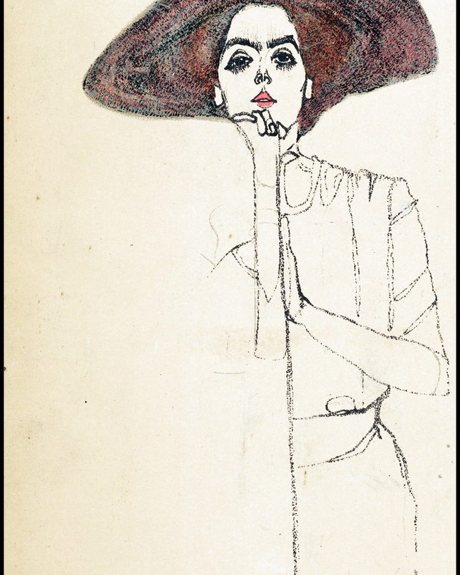 Egon Schiele - Portrait of a Woman