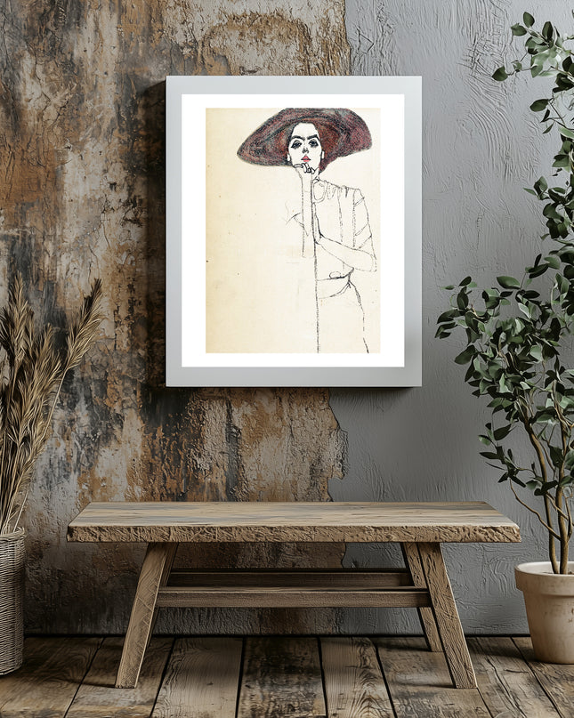 Egon Schiele - Portrait of a Woman