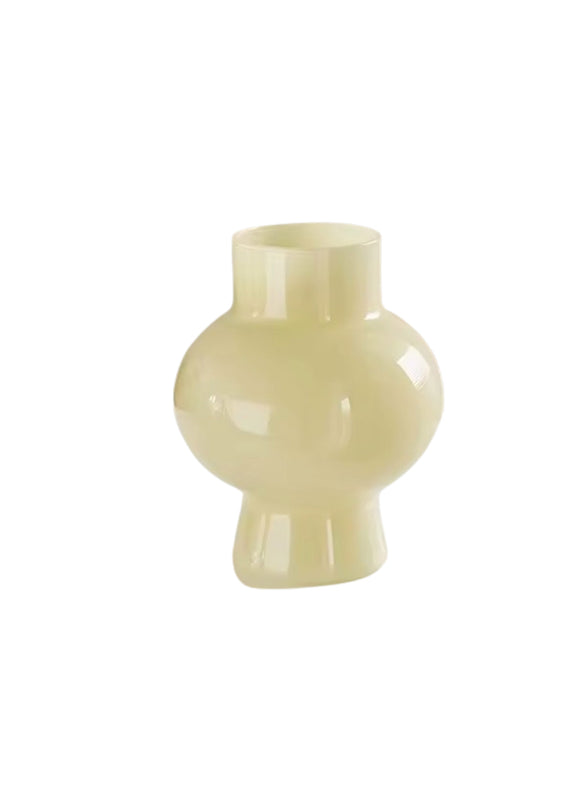 Glass Flower Creative Vase Yellow