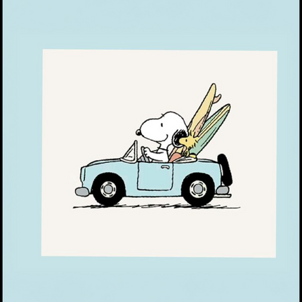 Snoopy Driving