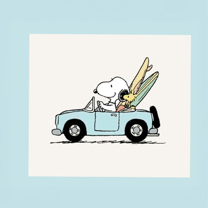 Snoopy Driving