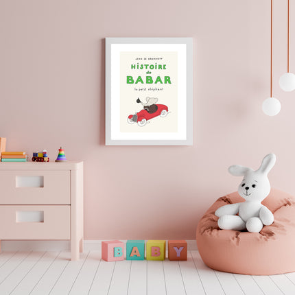Babar Illustration Cover - Jean de Brunhoff