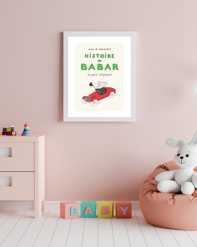 Babar Illustration Cover - Jean de Brunhoff