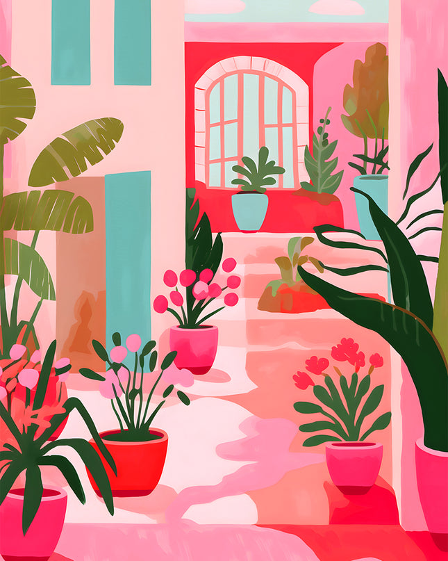 Pink Garden Poster