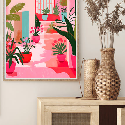 Pink Garden Poster