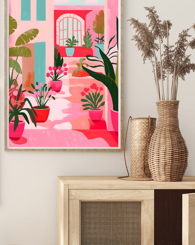 Pink Garden Poster