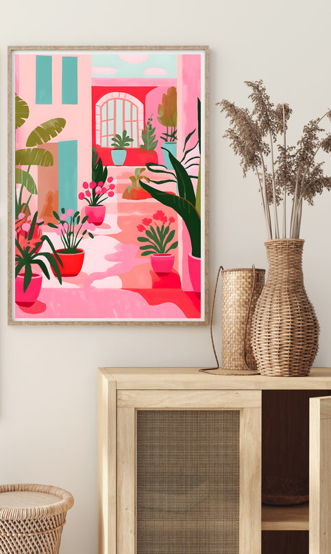 Pink Garden Poster