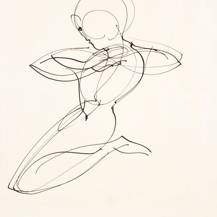 Oskar Schlemmer - Bauhaus Kneeling Figure