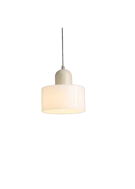Retro Glass Chandelier Lamp 220 V White